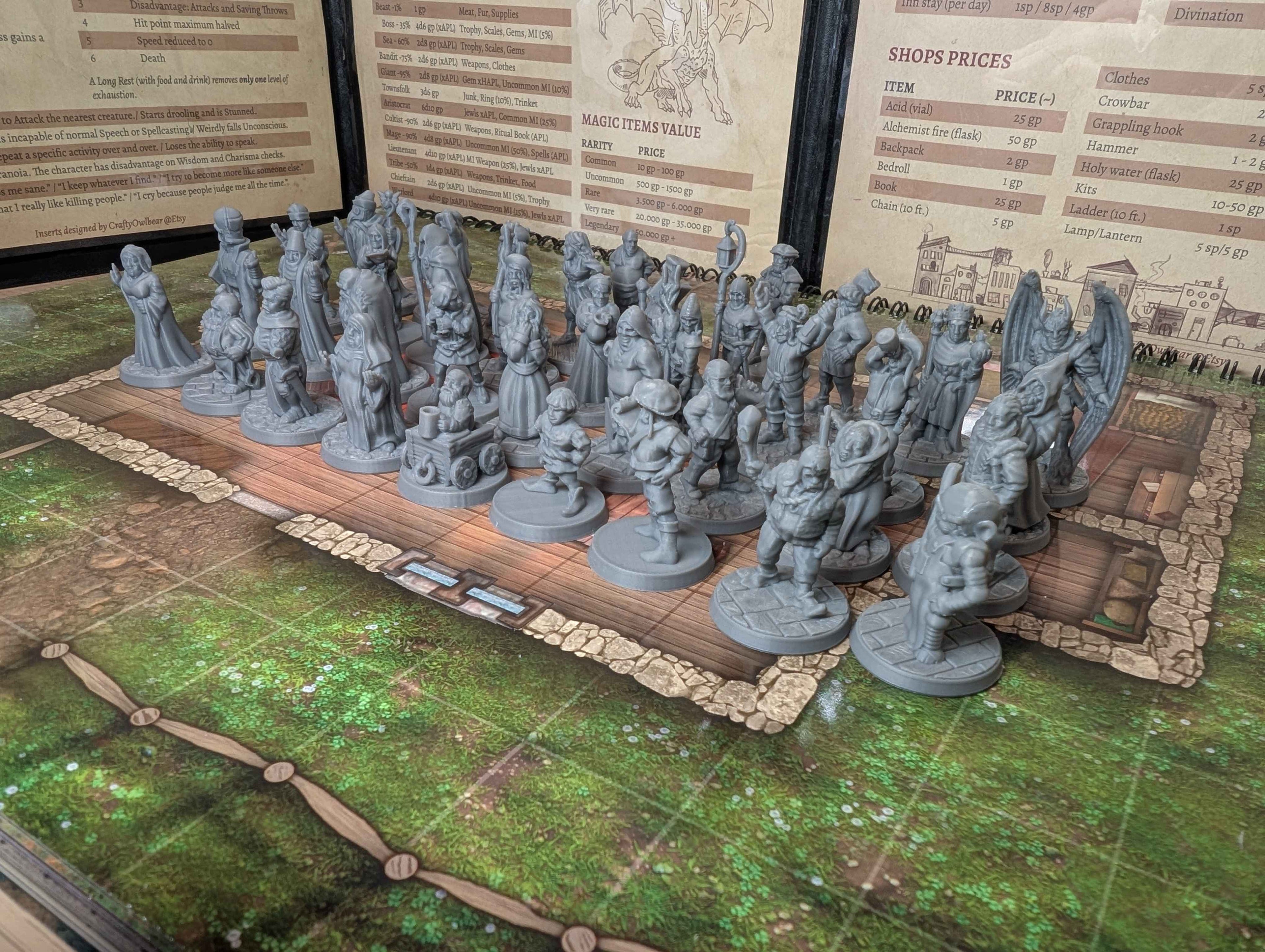 38 Townsfolk NPC Bundle -  Miniatures for D&D, Pathfinder and TTRPG