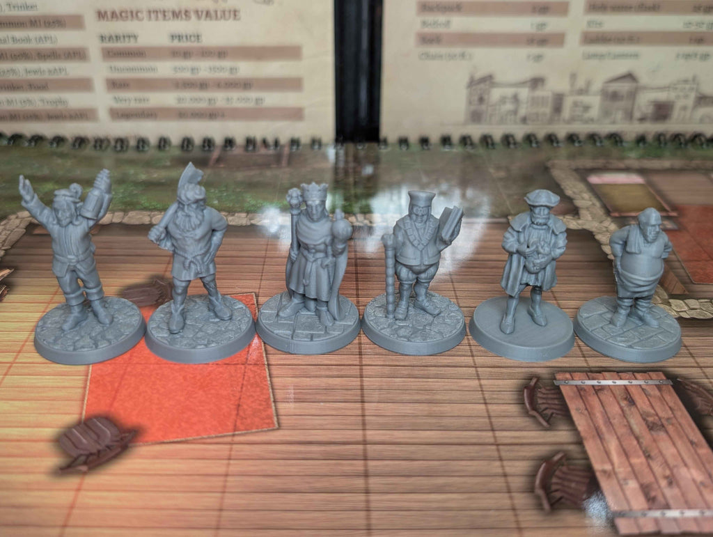 38 Townsfolk NPC Bundle -  Miniatures for D&D, Pathfinder and TTRPG