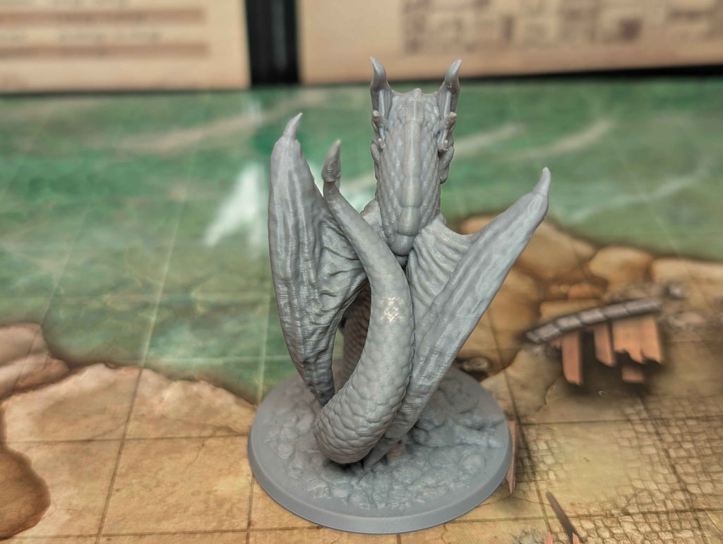 Wyvern Miniature for Dungeons and Dragons, Pathfinder 2E and TTRPG's.
