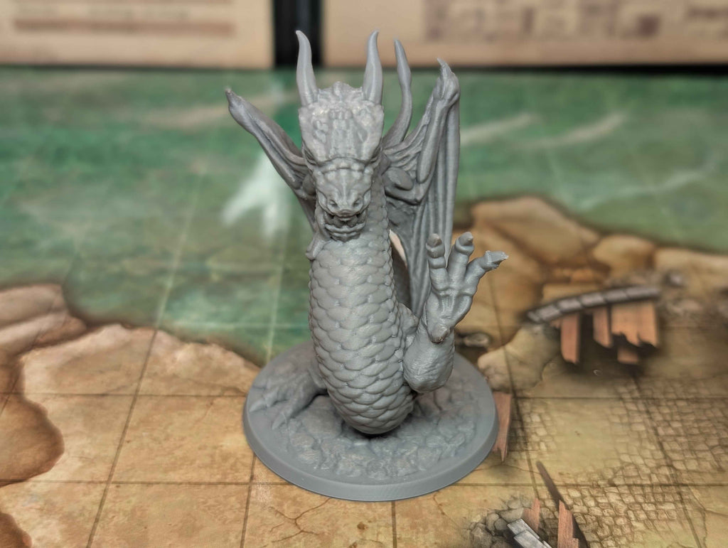 Wyvern Miniature for Dungeons and Dragons, Pathfinder 2E and TTRPG's.