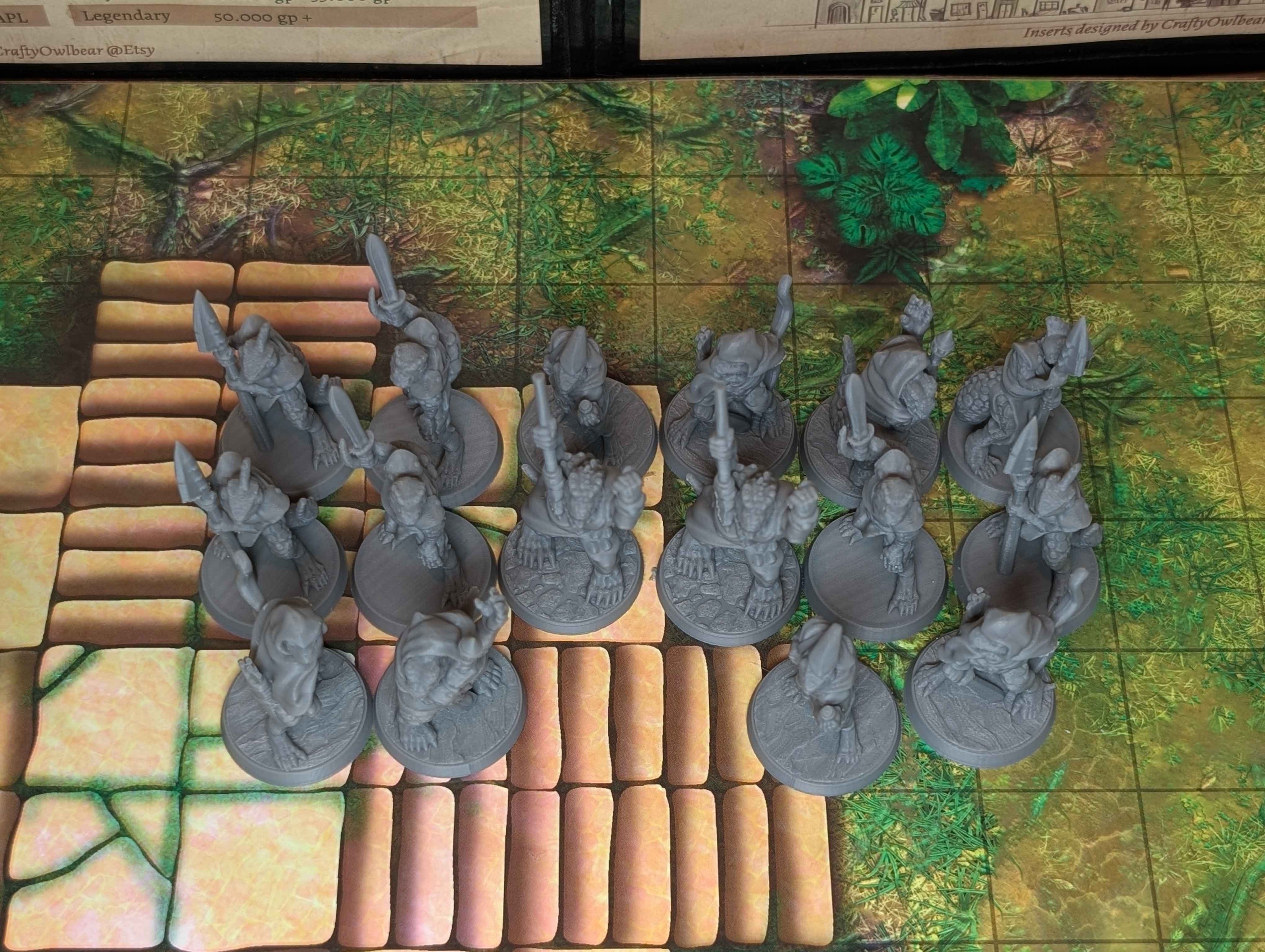 16 Lizardman Bundle -  Miniatures for D&D, Pathfinder and TTRPG