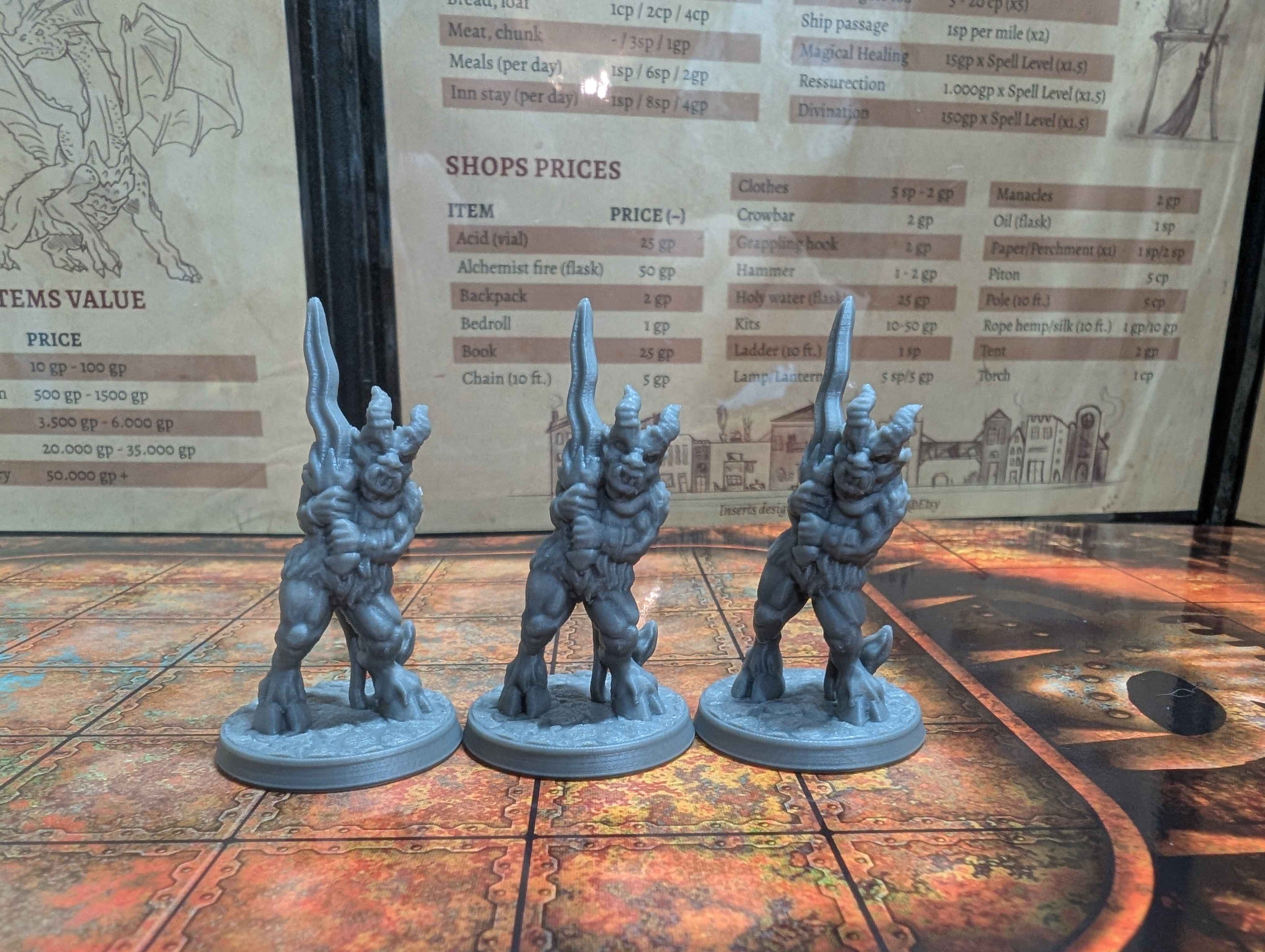 18 Demons and Hellspawn Miniatures for D&D, Pathfinder and TTRPG
