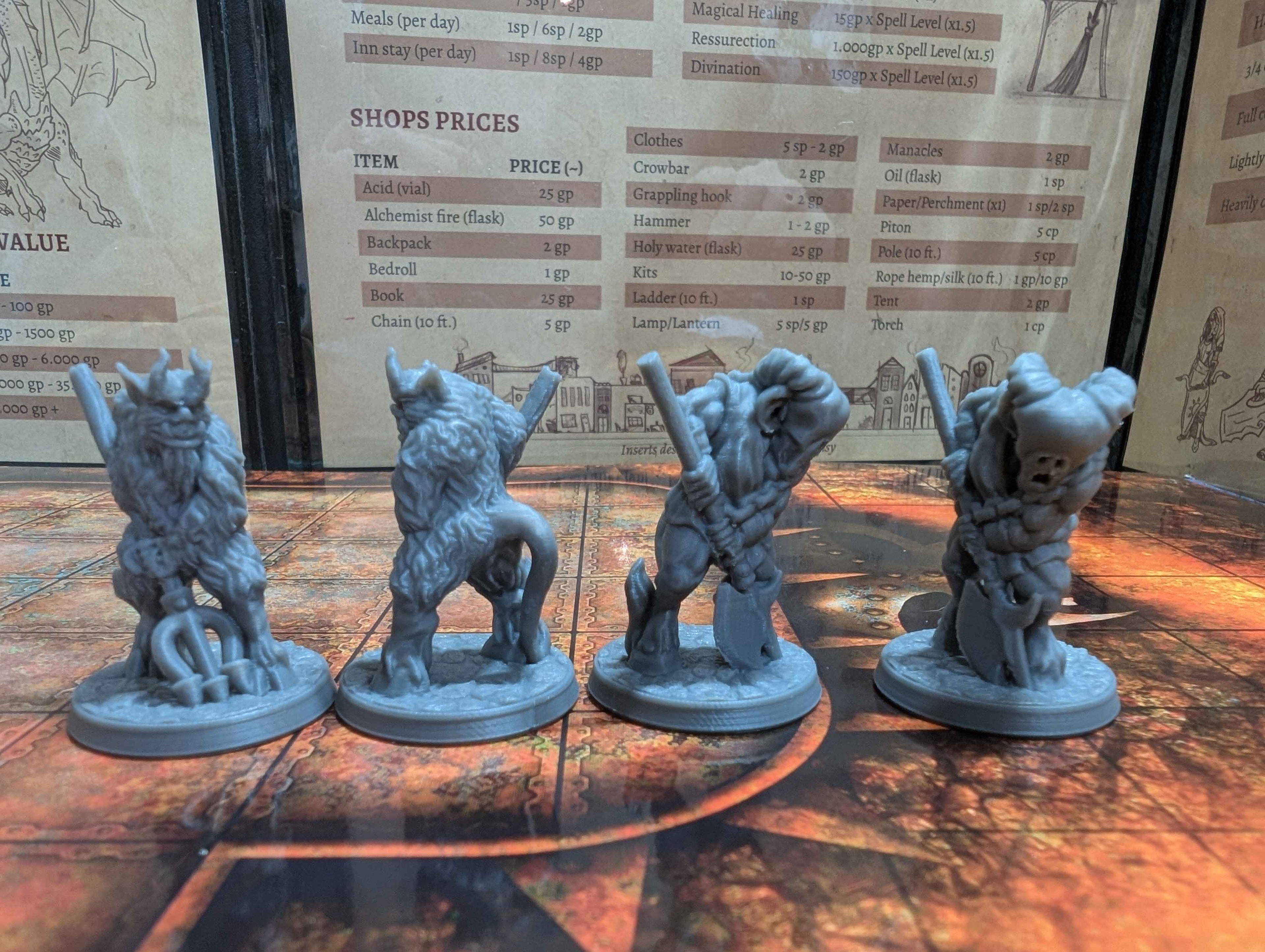 18 Demons and Hellspawn Miniatures for D&D, Pathfinder and TTRPG
