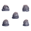 Pauldrons Pack 6 Primal Hounds Conversion Bits For 28mm 32mm Sci-fi Space Knights