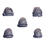 Pauldrons Pack 6 Primal Hounds Conversion Bits For 28mm 32mm Sci-fi Space Knights