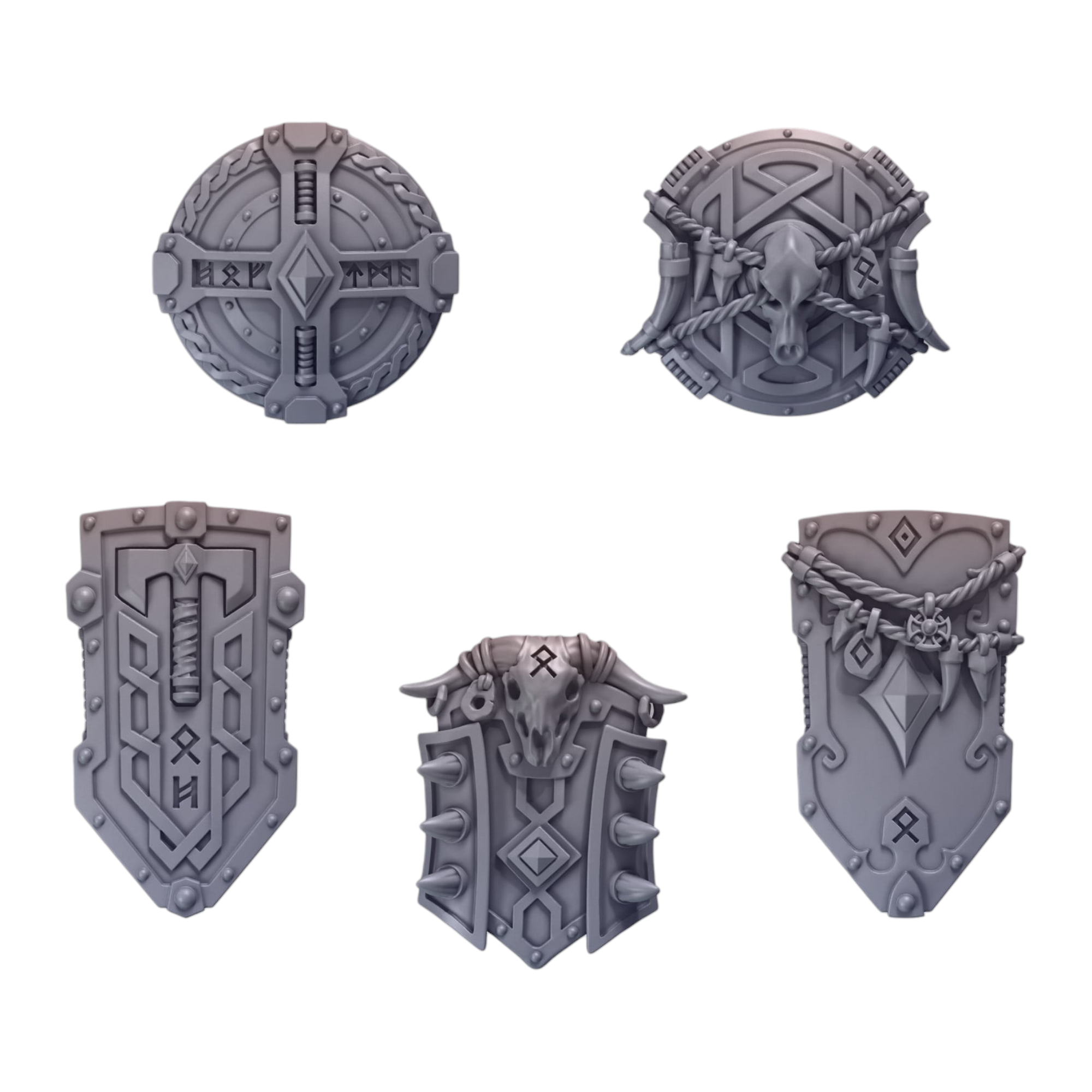 Shields Primal Hounds Conversion Bits For 28mm 32mm Sci-fi Space Knights