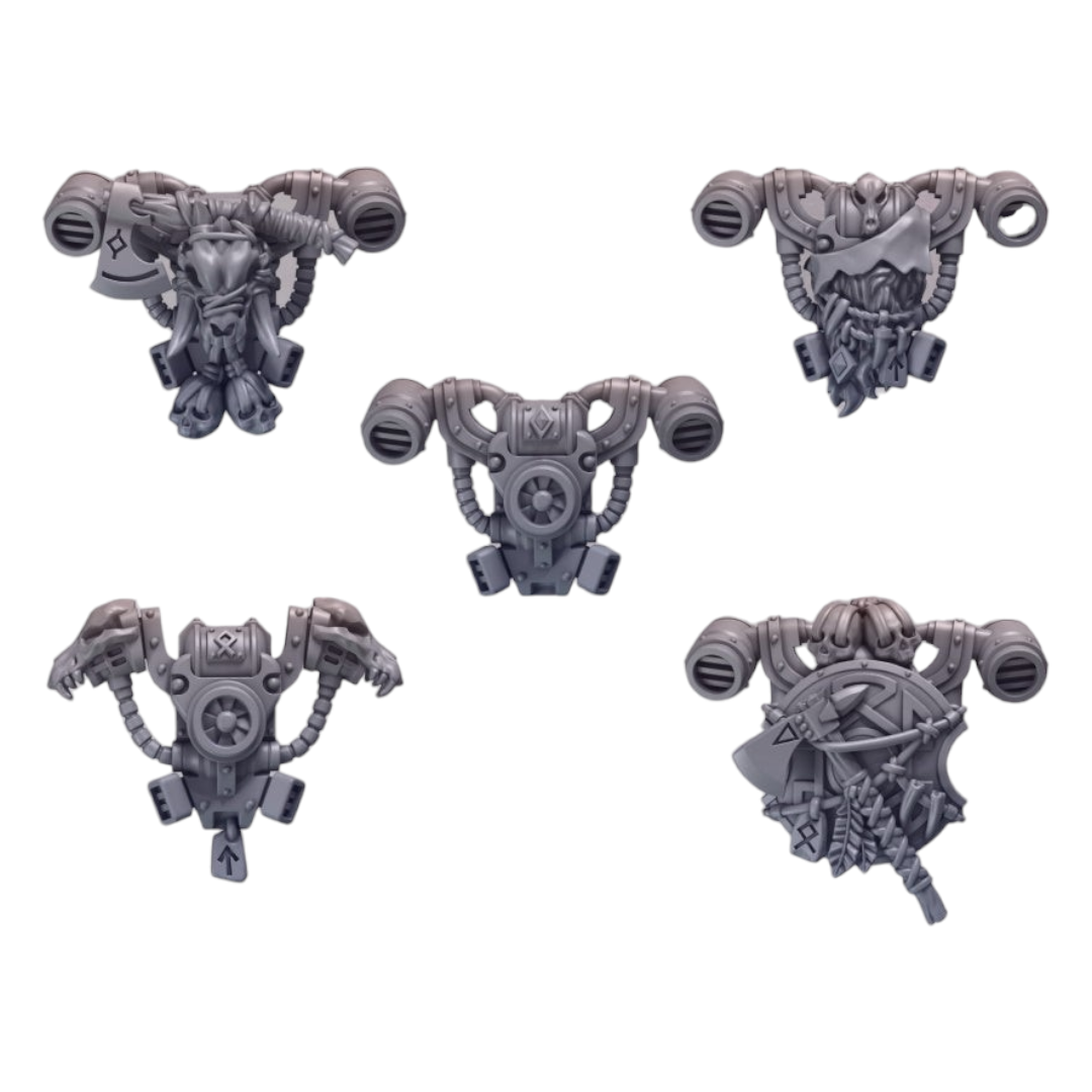 Backpacks Pack 2 Primal Hounds Conversion Bits For 28mm 32mm Sci-fi Space Knights
