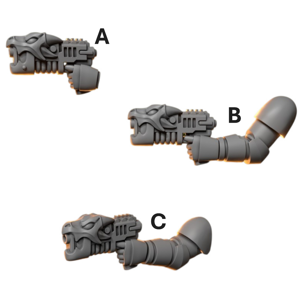 Pistols Anvil Wardens Conversion Bits For 28mm 32mm Sci-fi Space Knights