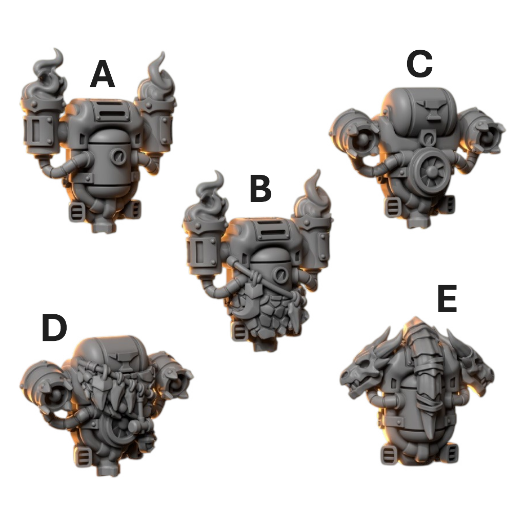 Backpacks Anvil Wardens Conversion Bits For 28mm 32mm Sci-fi Space Knights
