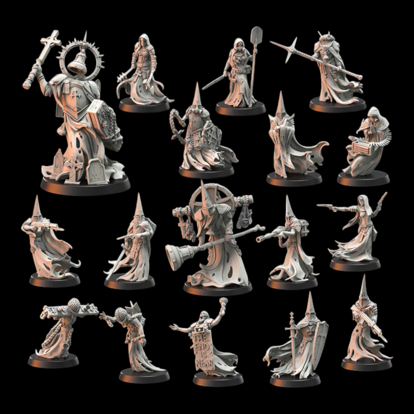 Wraith Pilgrims | Doomed Battalions | Trench Grimdark | Crab Miniatures