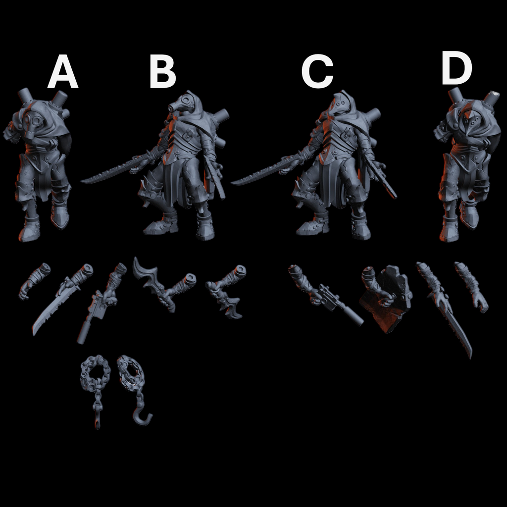 Gravefront Ghoul Commando Miniatures | Trench Grimdark | Diceverse