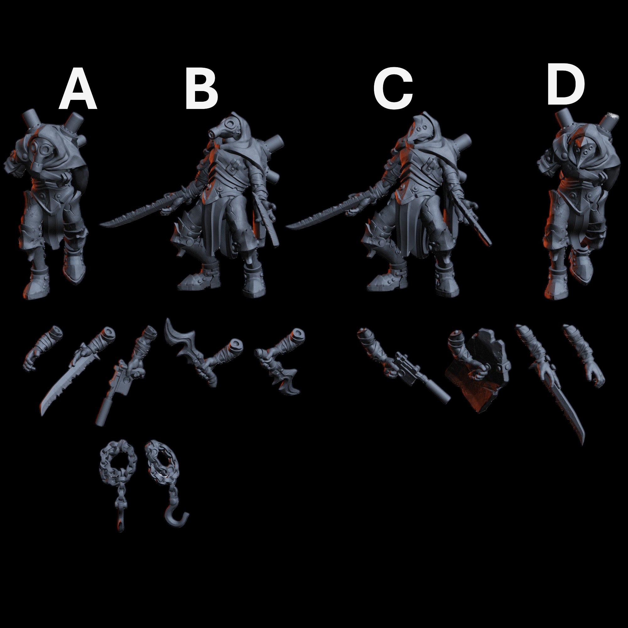 Gravefront Ghoul Commando Miniatures | Trench Grimdark | Diceverse