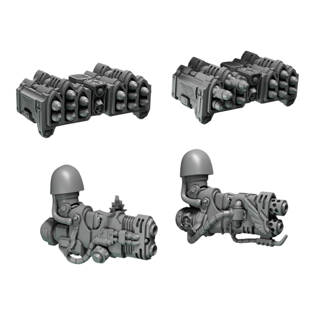 Big Warrior Ranged Weapons | Eternal Pilgrims | Conversion Bits For 28mm 32mm Sci-fi Marines