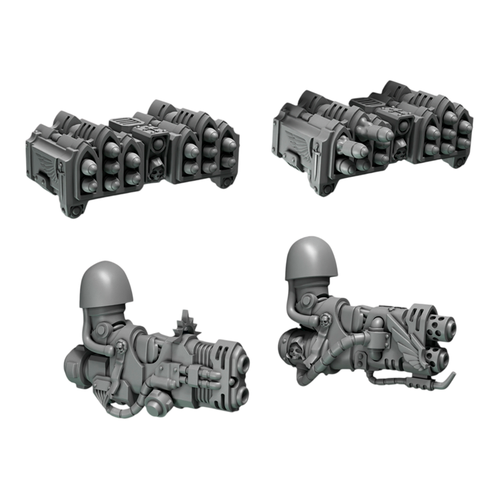 Big Warrior Ranged Weapons | Eternal Pilgrims | Conversion Bits For 28mm 32mm Sci-fi Marines
