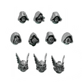 Heads & Helmets Pack 11 | Eternal Pilgrims | Conversion Bits For 28mm 32mm Sci-fi Marines