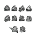 Big Shoulder Pad Pauldrons | Eternal Pilgrims | Conversion Bits For 28mm 32mm Sci-fi Marines