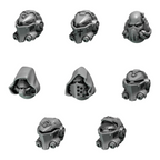 Big Heads & Helmets Pack | Eternal Pilgrims | Conversion Bits For 28mm 32mm Sci-fi Marines