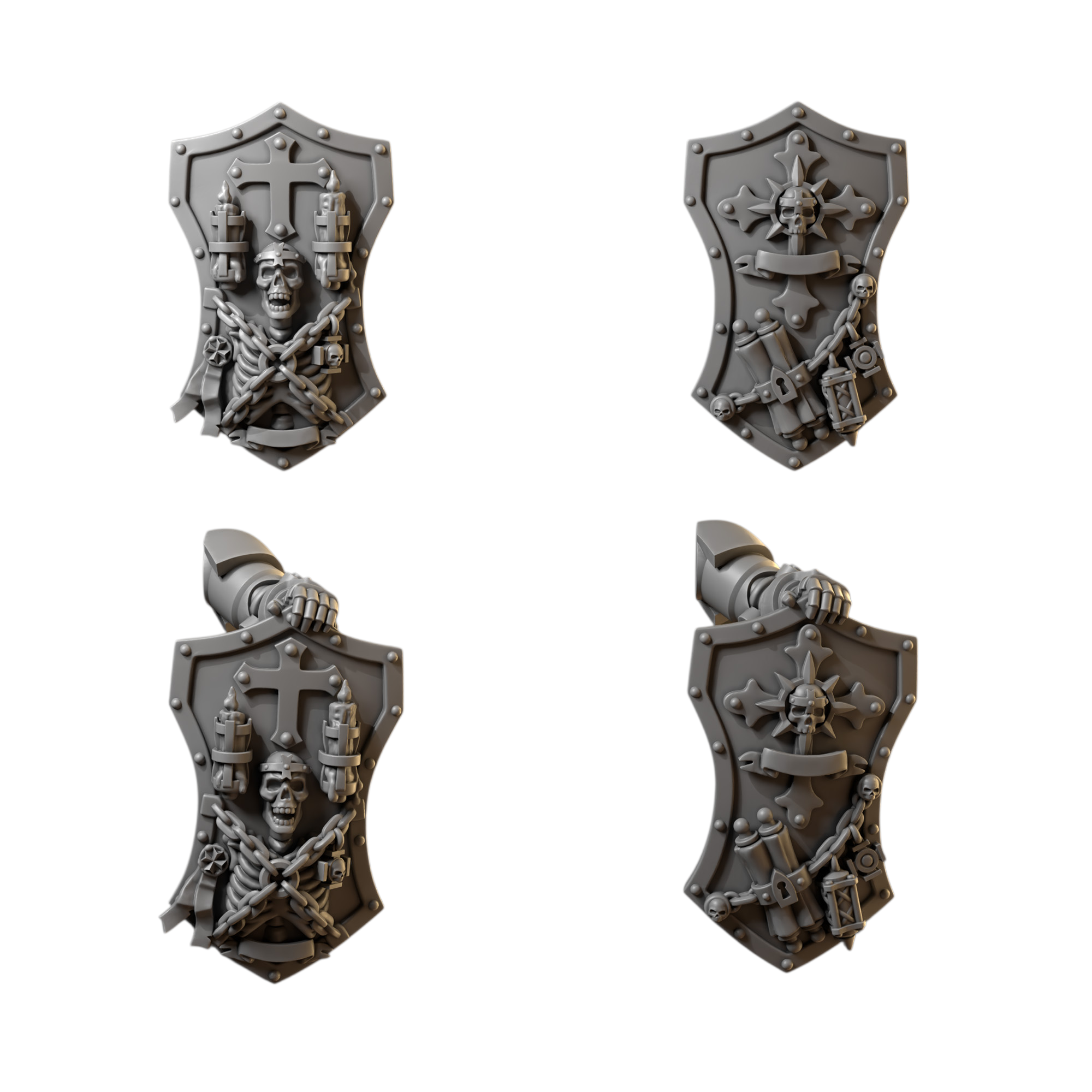 Shields Pack | Eternal Crusaders | Conversion Bits For 28mm 32mm Sci-fi Marines