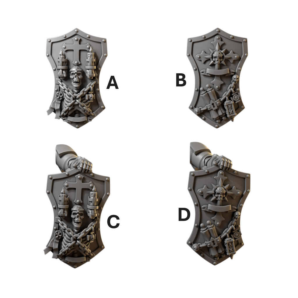 Shields Pack | Eternal Crusaders | Conversion Bits For 28mm 32mm Sci-fi Marines