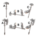 Axe & Hammer Big Melee Weapons Anvil Wardens Conversion Bits For 28mm 32mm Sci-fi Space Knights