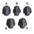 Crusader Heads & Helmets | Pactum Aeternum | Conversion Bits For 28mm 32mm Sci-fi Space Knights