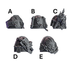 Crusader Shoulder Pads | Pactum Aeternum | Conversion Bits For 28mm 32mm Sci-fi Space Knights