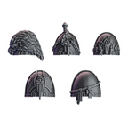 Knight Shoulder Pads | Pactum Aeternum | Conversion Bits For 28mm 32mm Sci-fi Space Knights