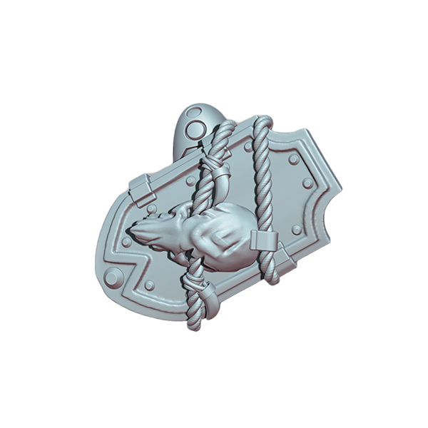 5x Space Warrior Shield C | Tyrant Hunters | Ratman Forge | Sci-Fi Grimdark Custom Bitz Wargaming Miniatures 28mm 32mm
