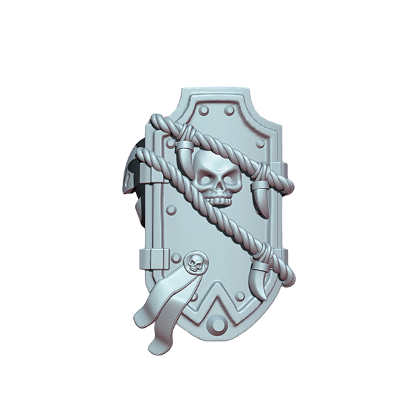 5x Space Warrior Shield D | Tyrant Hunters | Ratman Forge | Sci-Fi Grimdark Custom Bitz Wargaming Miniatures 28mm 32mm