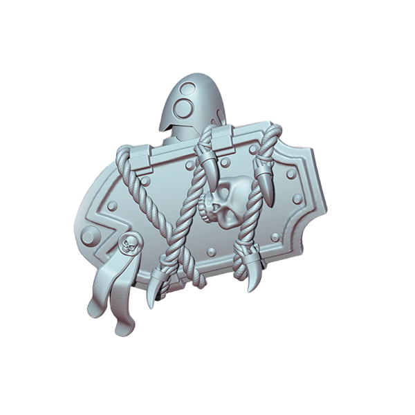 Space Warrior Shield Pack | Tyrant Hunters | Ratman Forge | Sci-Fi Grimdark Custom Bitz Wargaming Miniatures 28mm 32mm