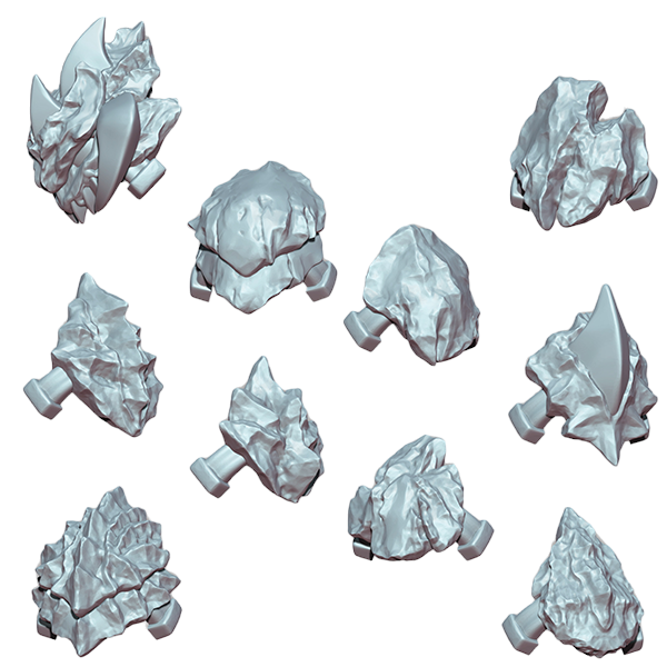 Space Warrior Shoulder Pads Decorations Pack | Tyrant Hunters | Ratman Forge | Sci-Fi Grimdark Custom Bitz Wargaming Miniatures 28mm 32mm