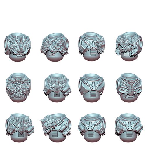 12x Space Warrior Torso Pack | Tyrant Hunters | Ratman Forge | Sci-Fi Grimdark Custom Bitz Wargaming Miniatures 28mm 32mm