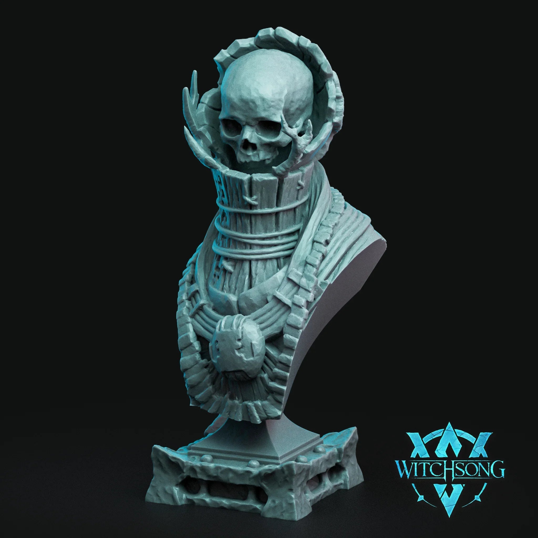 Priest Sentinel Bust | 12K Resin Miniature with Base for D&D, Warhammer AOS & RPGs
