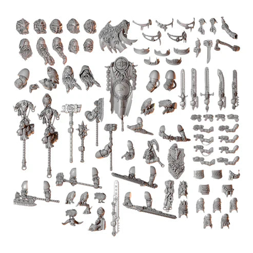 Primal Hounds Big Warrior Upgrade Pack | Conversion Bits For 28mm 32mm Sci-fi Space Knights