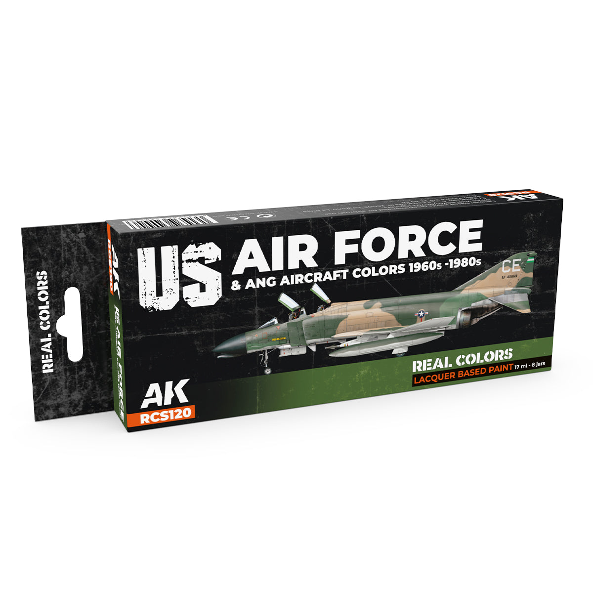 AK Interactive Real Colors - US Air Force & ANG Aircraft 1960s-1980s Set (RCS120)