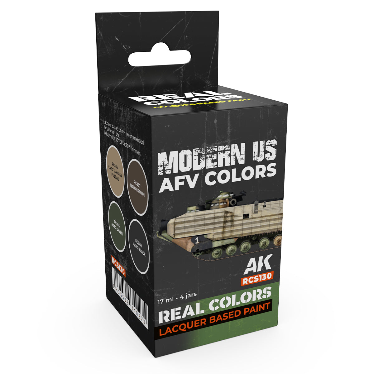 AK Interactive Real Colors - Modern US AFV Colors Set (RCS130)