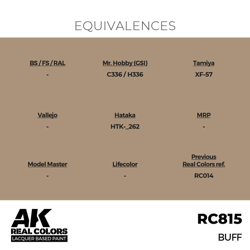 AK Interactive Real Colors - Buff 17ml. (RC815)