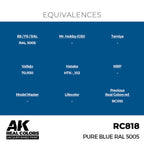 AK Interactive Real Colors - Pure Blue RAL 5005 17ml. (RC818)