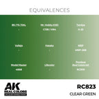 AK Interactive Real Colors - Clear Green 17ml. (RC823)