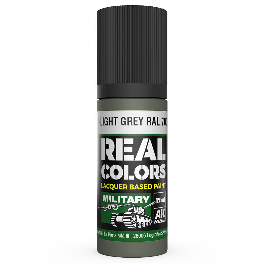 AK Interactive Real Colors - Hellgrau-Light Grey RAL 7009 (Interior Color)