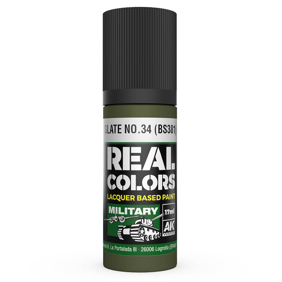 AK Interactive Real Colors - Slate No.34 (BS381)