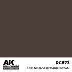 AK Interactive Real Colors - S.C.C. No.1A Very Dark Brown