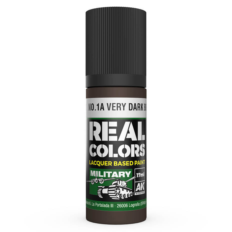 AK Interactive Real Colors - S.C.C. No.1A Very Dark Brown