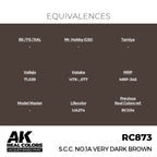 AK Interactive Real Colors - S.C.C. No.1A Very Dark Brown