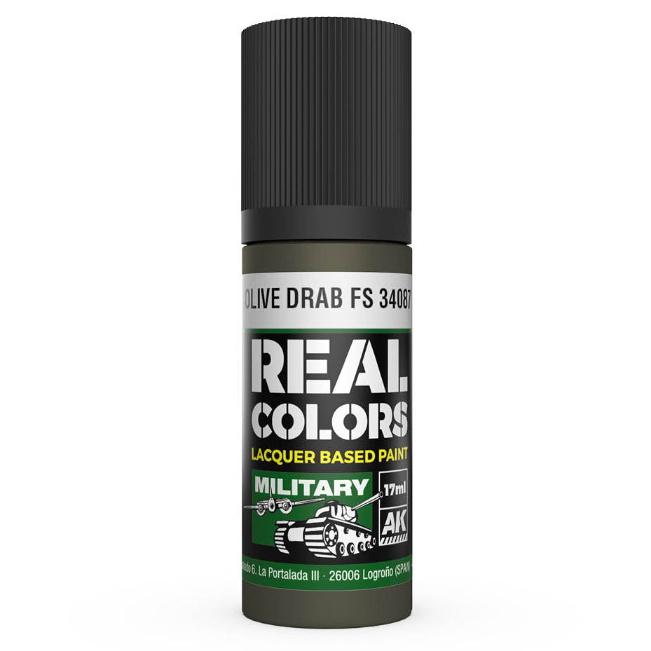 AK Interactive Real Colors - Olive Drab FS 34087