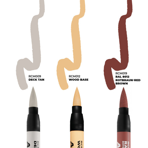 AK Interactive Real Colors Markers - Ships & Decks Set (RCM104)