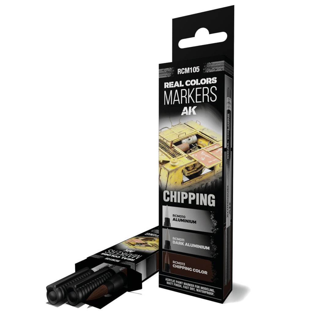 AK Interactive Real Colors Markers - Chipping Set (RCM105)