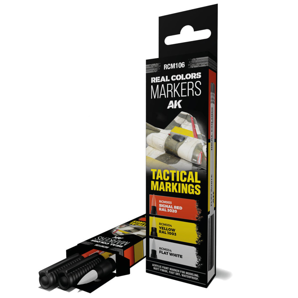 AK Interactive Real Colors Markers - Tactical Markings Set (RCM106)
