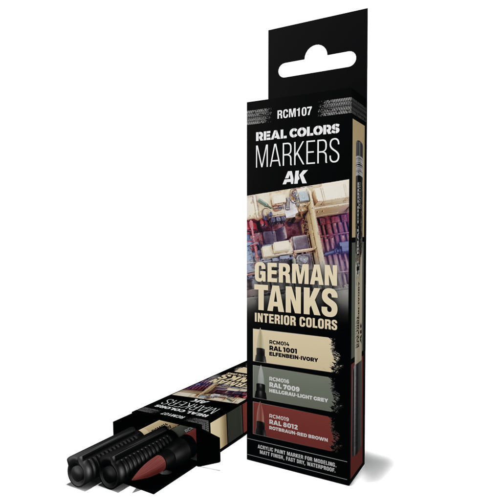 AK Interactive Real Colors Markers - German Tanks Interior Colours (RCM107)