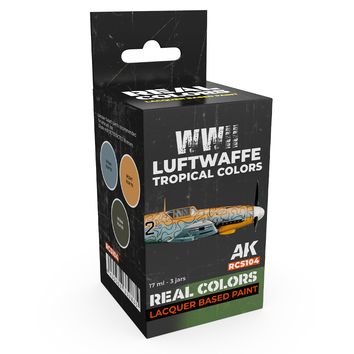 AK Interactive Real Colors - WWII Luftwaffe Tropical Set (RCS104)